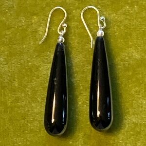 Black Onyx Dangle Earrings